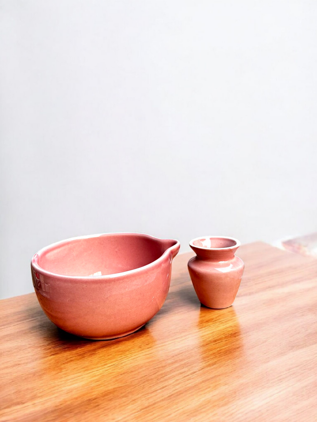 Sakura Blush Matcha Whisking & Pouring Ceramic Set - Premium Ceramic & 100% Chemical Free