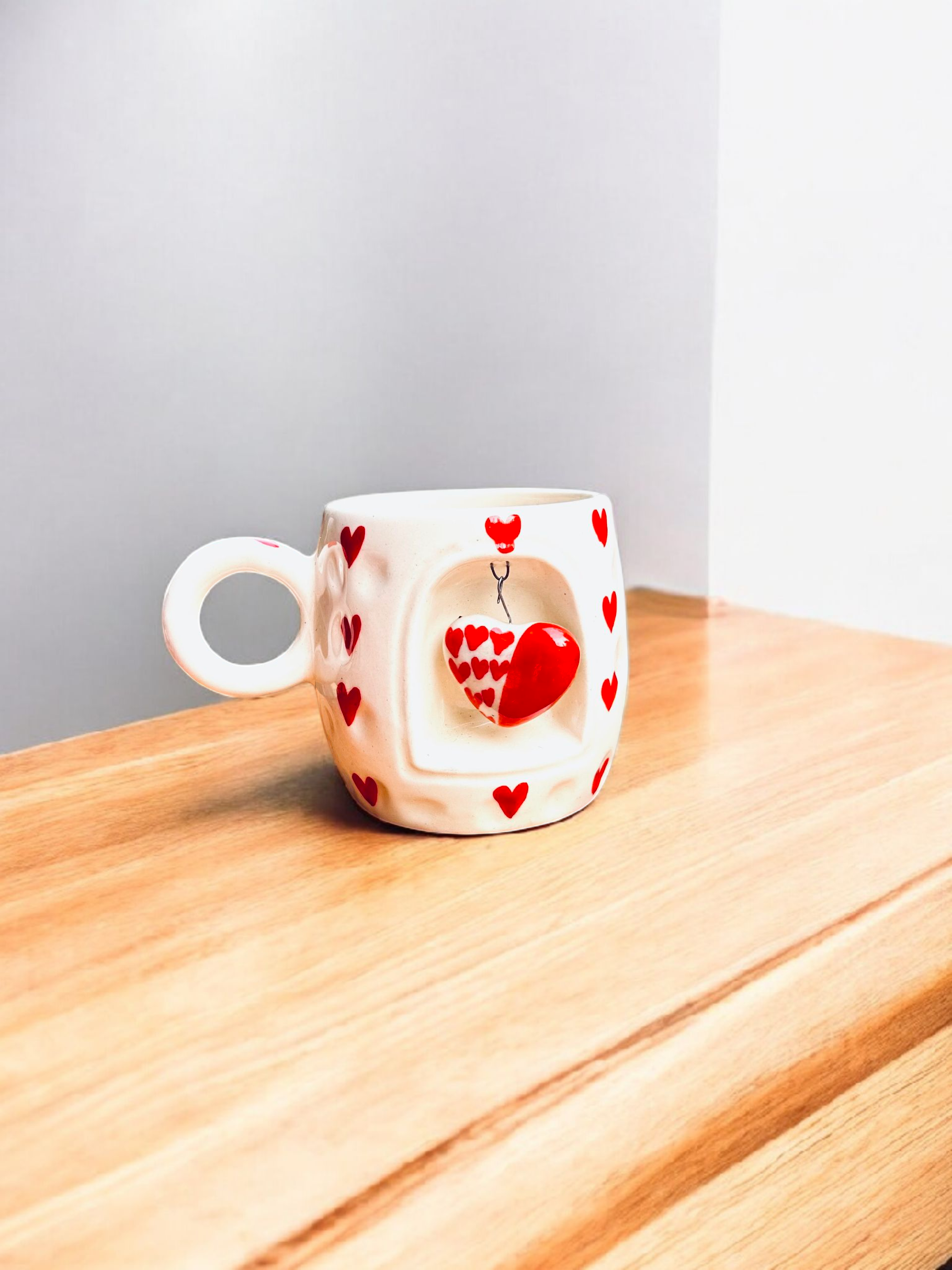 My Heart Hangs Here - Tea/Coffee Mug for Valentine's Day Gift