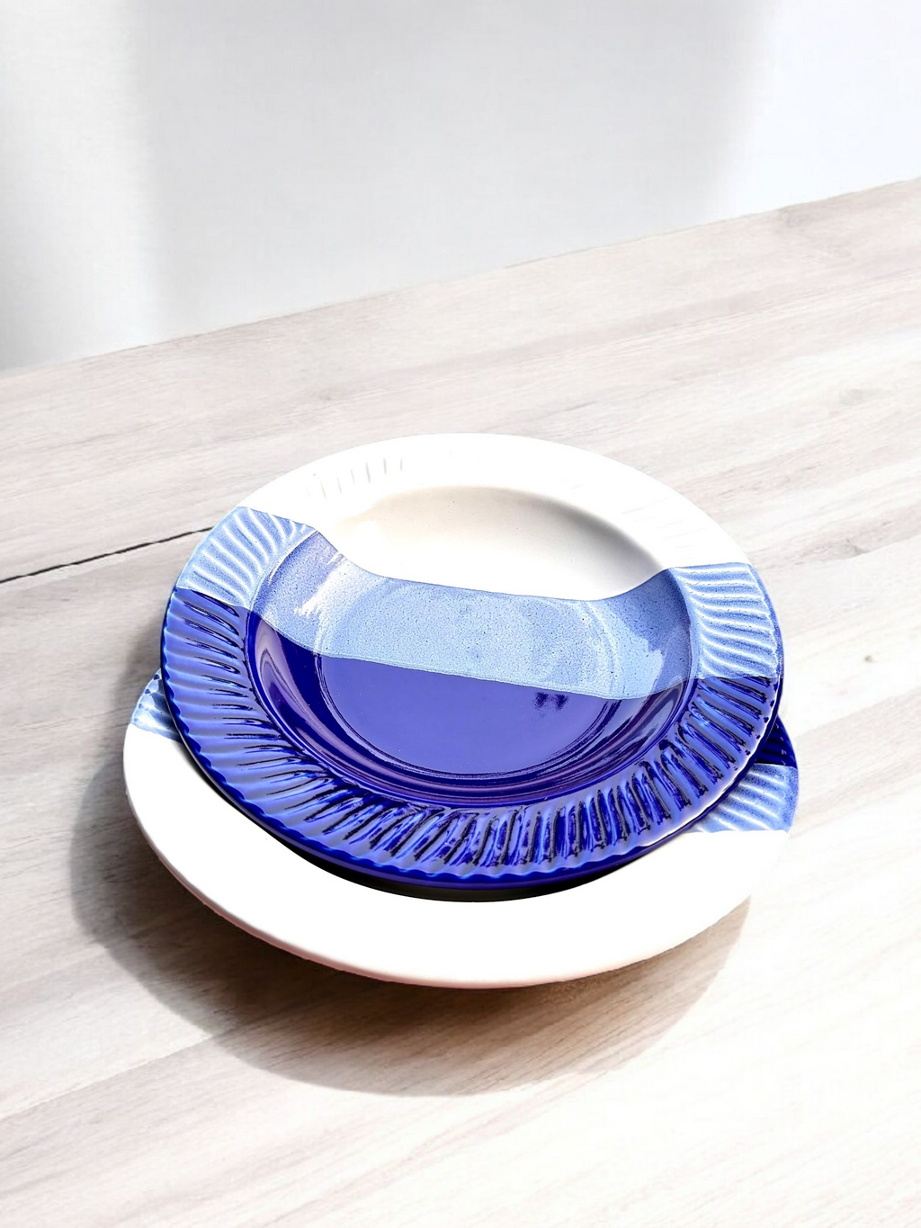 Indigo Eclipse Ceramic Big Pasta Plate 🌙  (Set of 2)