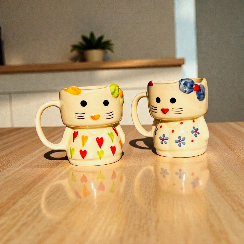 The Purrfect Blossom Mug (2 Pc.) - 100% Chemical Free, Handmade and Filled with love (Copy)