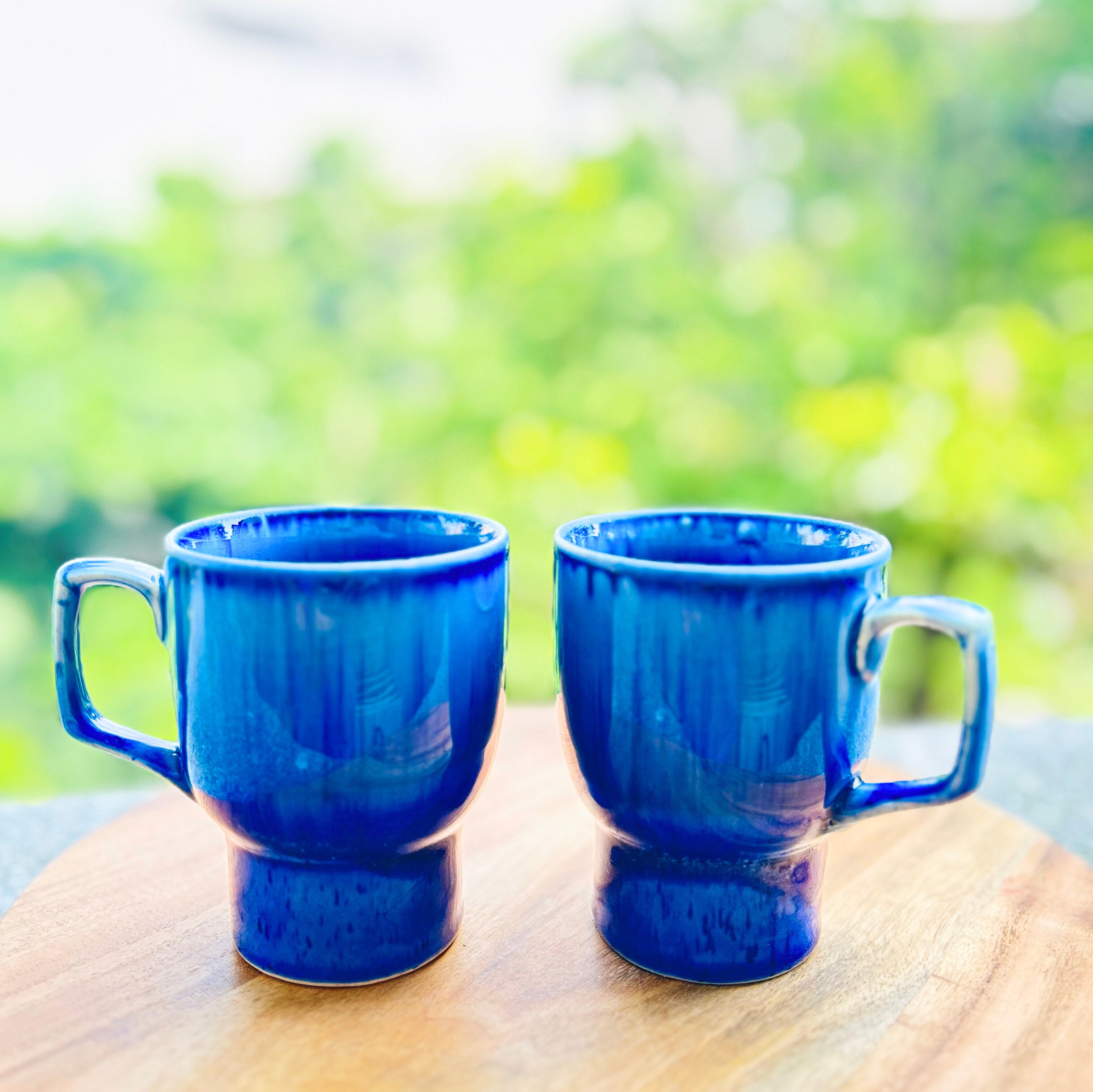 Deep Blue Ombre Artisan Coffee/Tea Mug