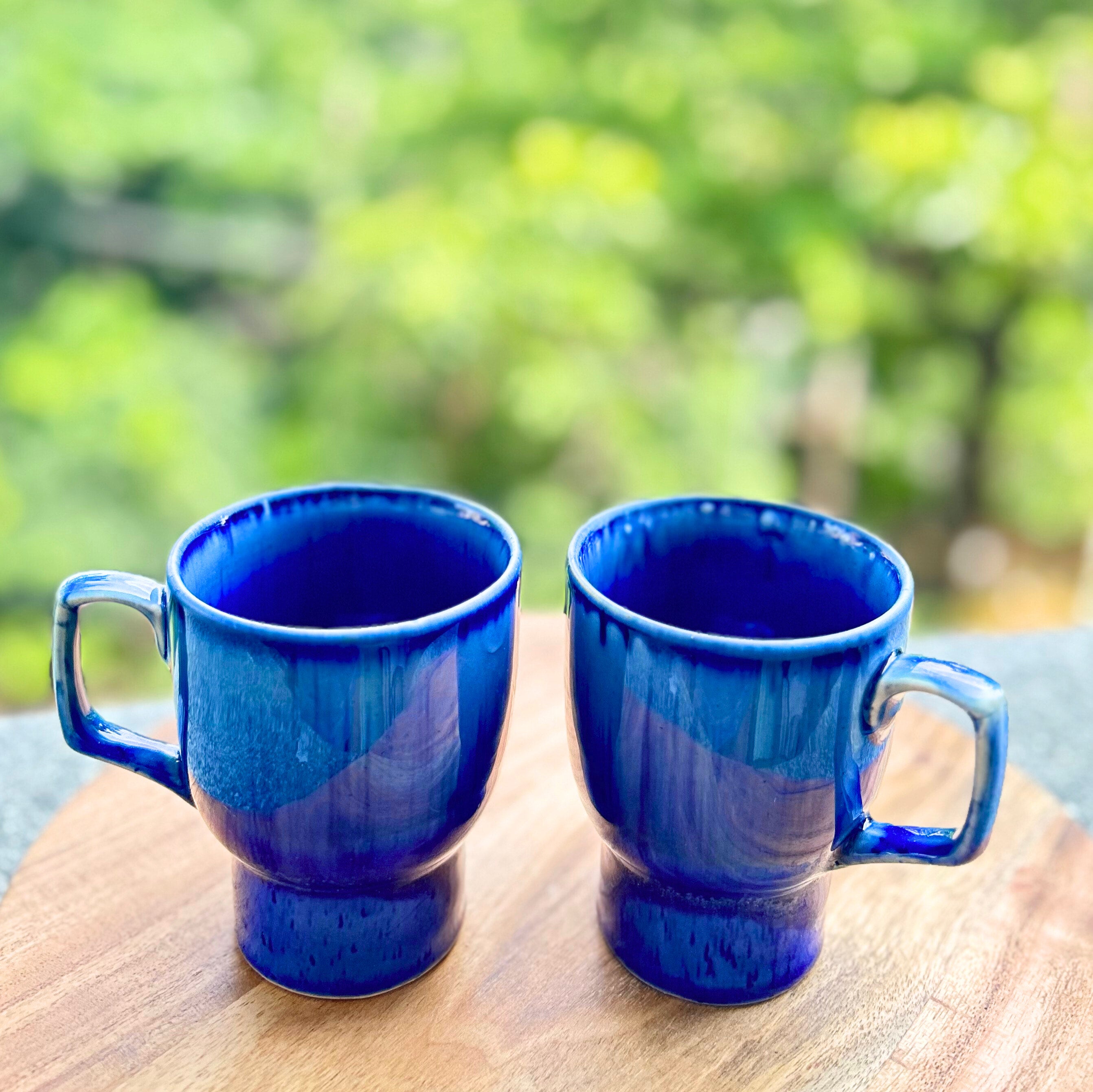 Deep Blue Ombre Artisan Coffee/Tea Mug
