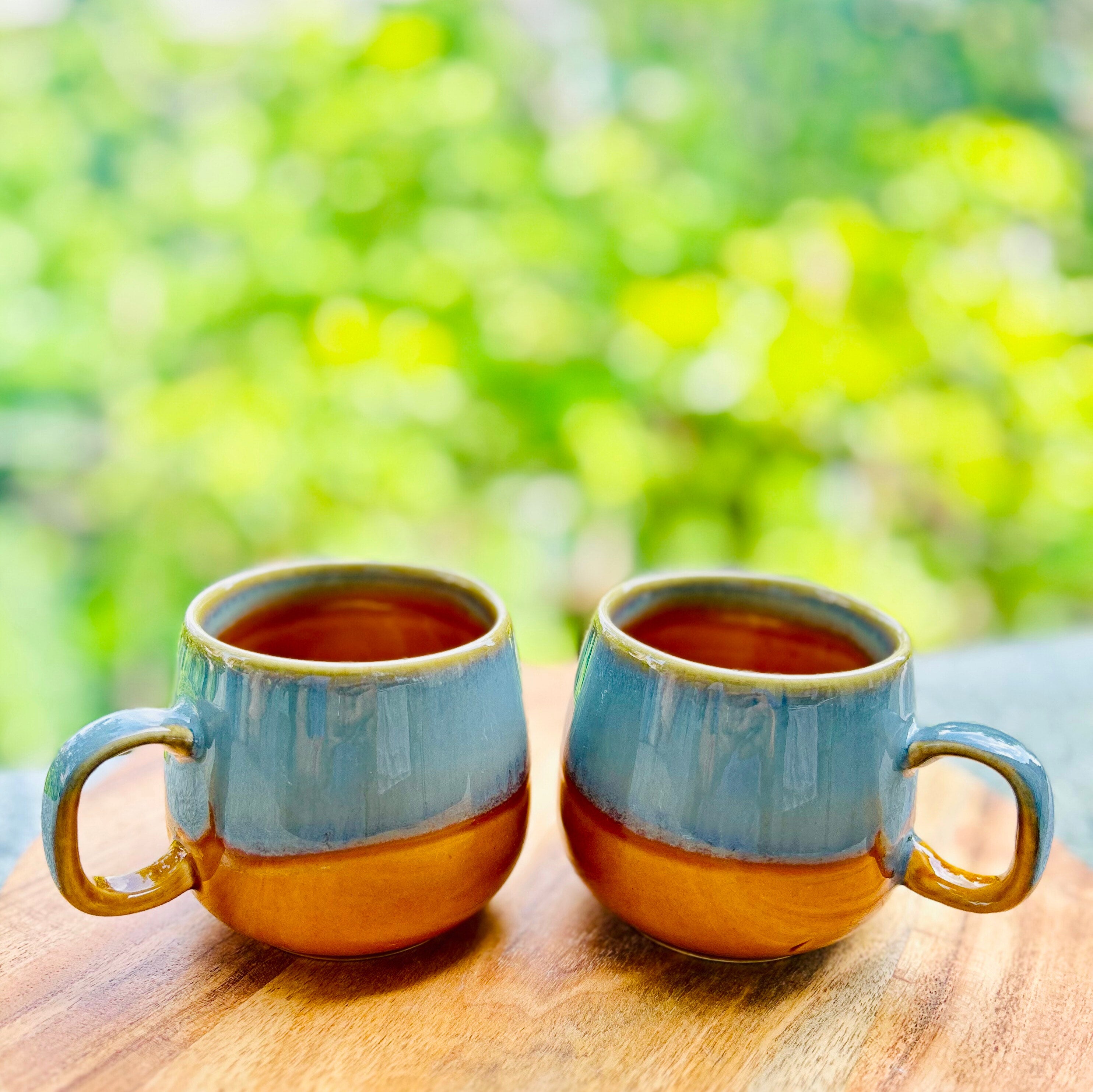Grey & Mustard Two-Tone Coffee/Tea Mug