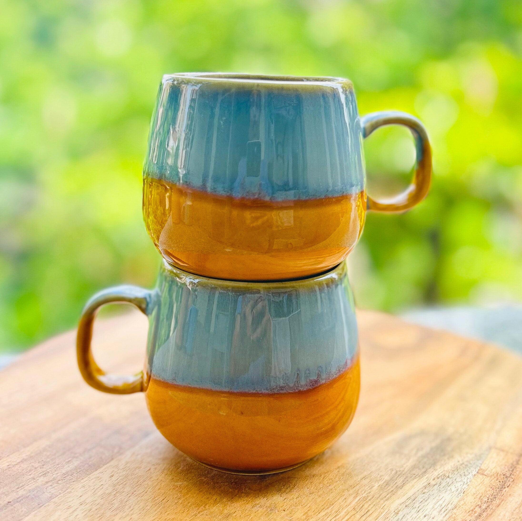 Grey & Mustard Two-Tone Coffee/Tea Mug