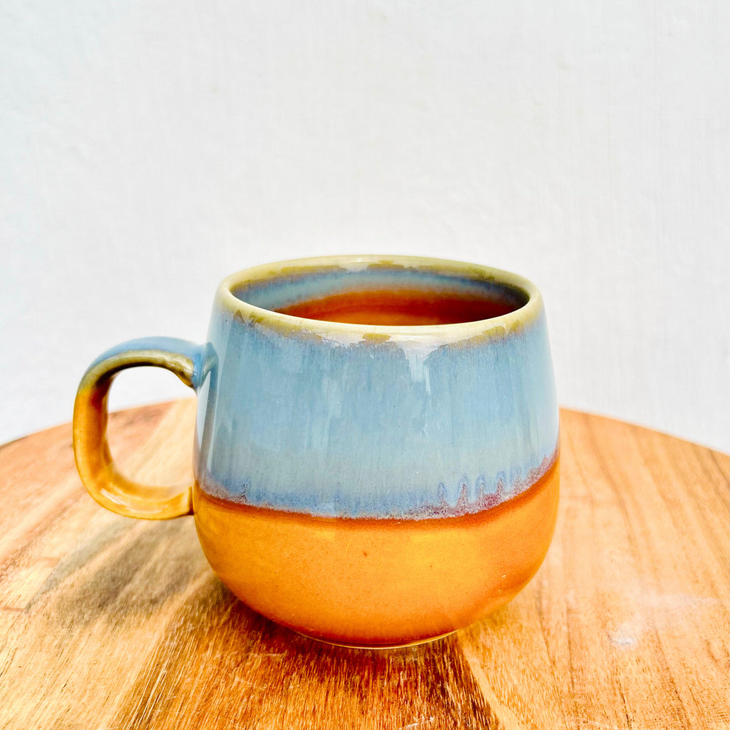 Grey & Mustard Two-Tone Coffee/Tea Mug