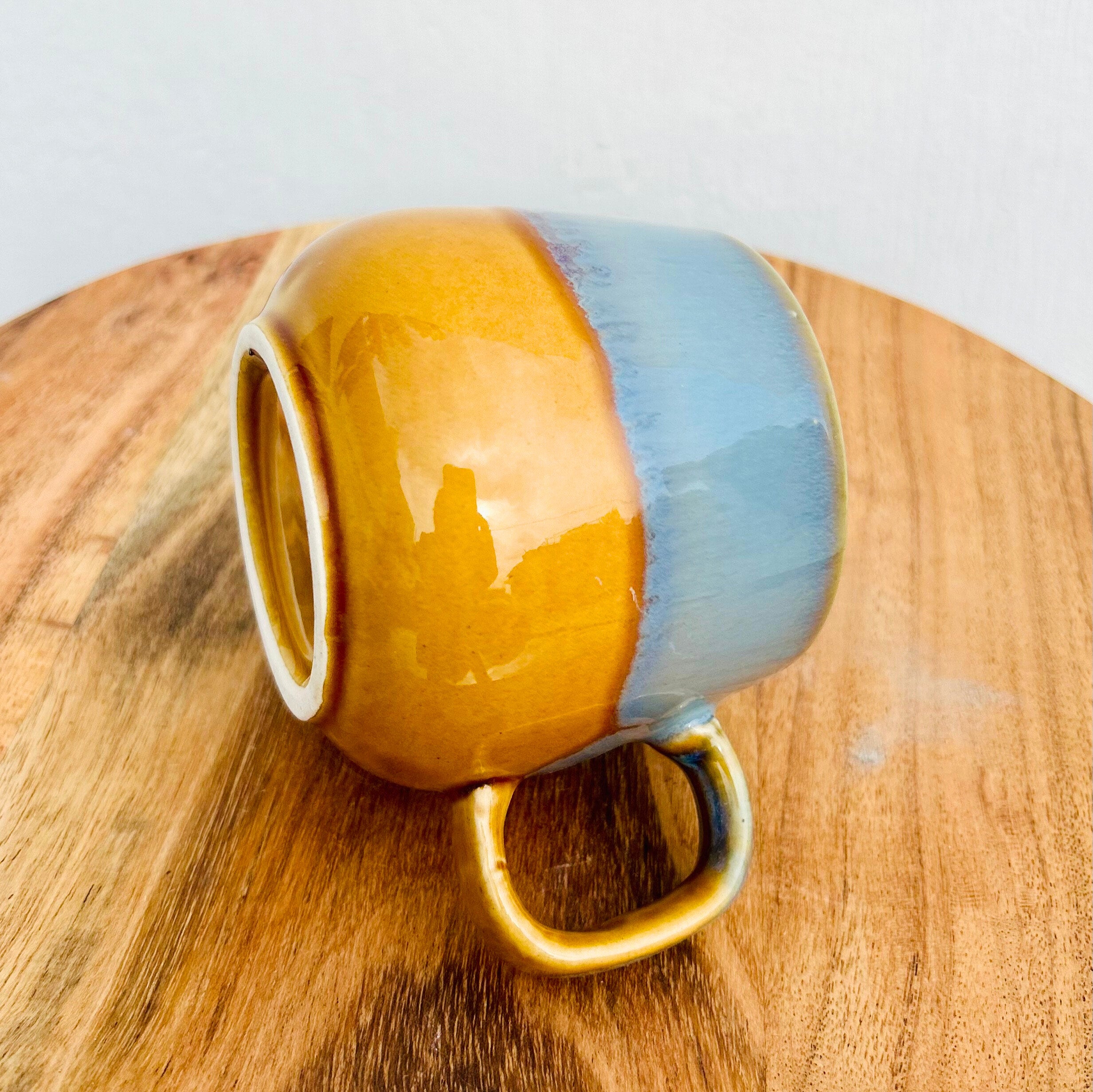 Grey & Mustard Two-Tone Coffee/Tea Mug