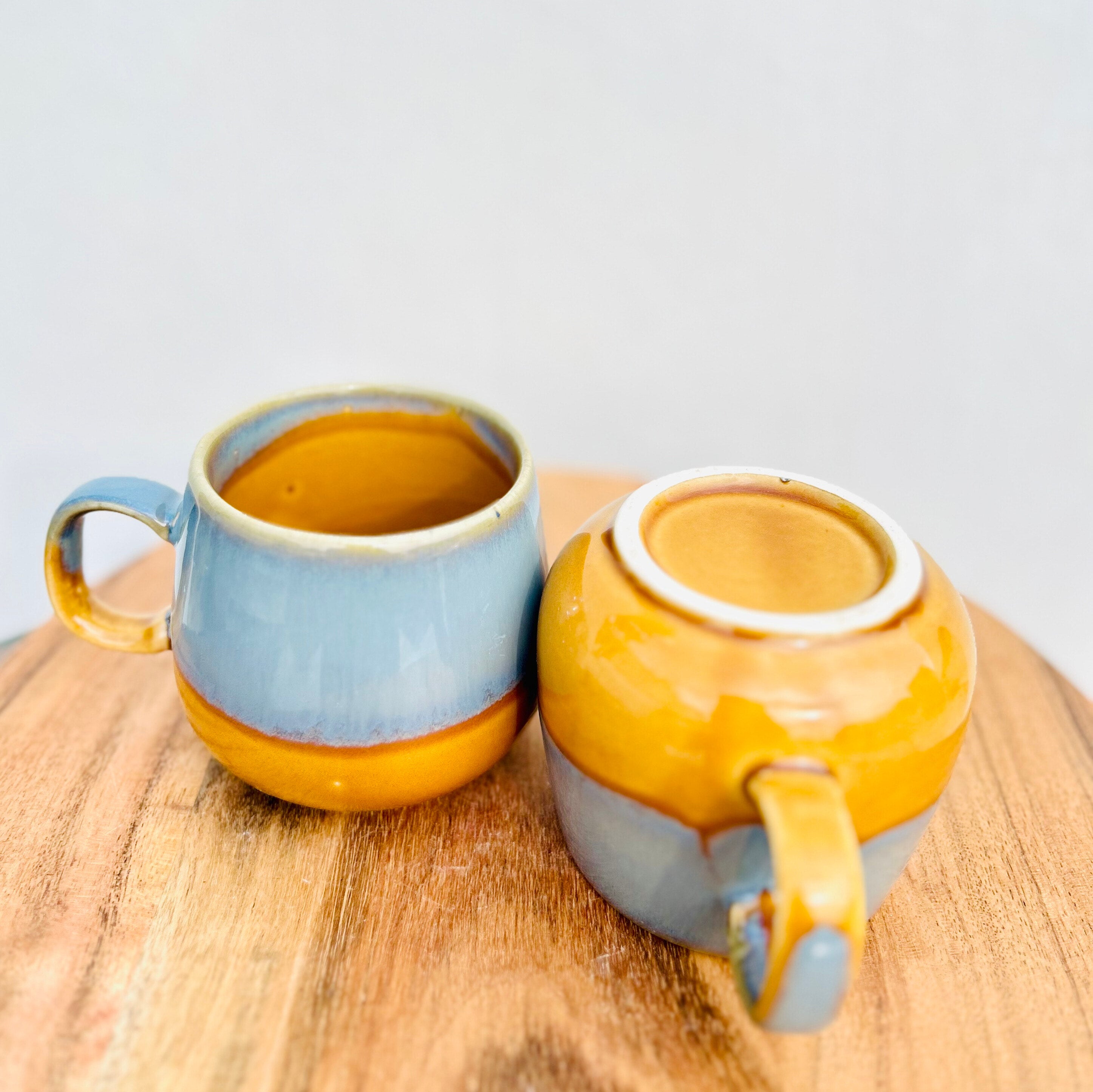 Grey & Mustard Two-Tone Coffee/Tea Mug