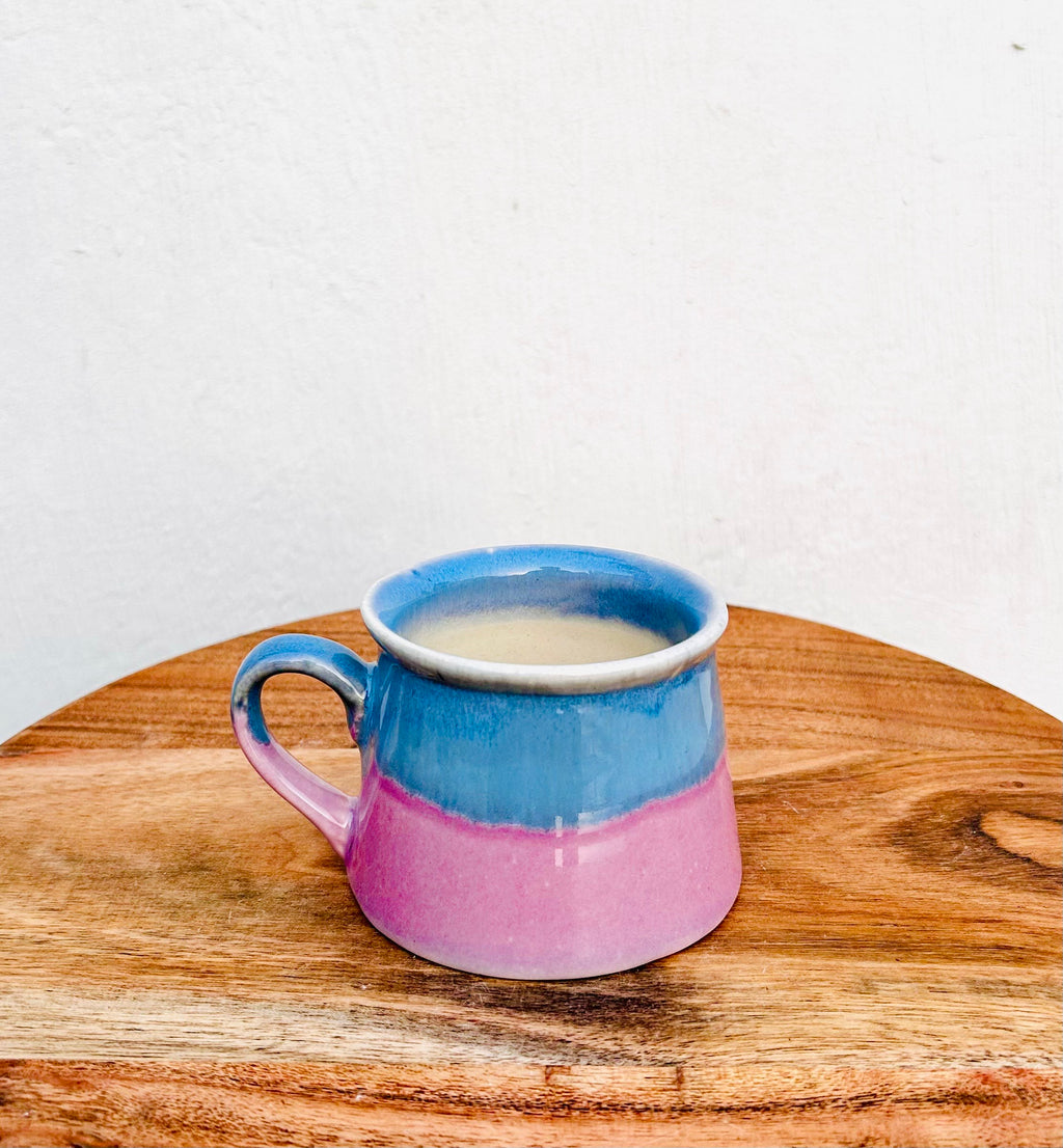 Pastel Blue & Pink Two-Tone Tea/Coffee Mug - 300 ml