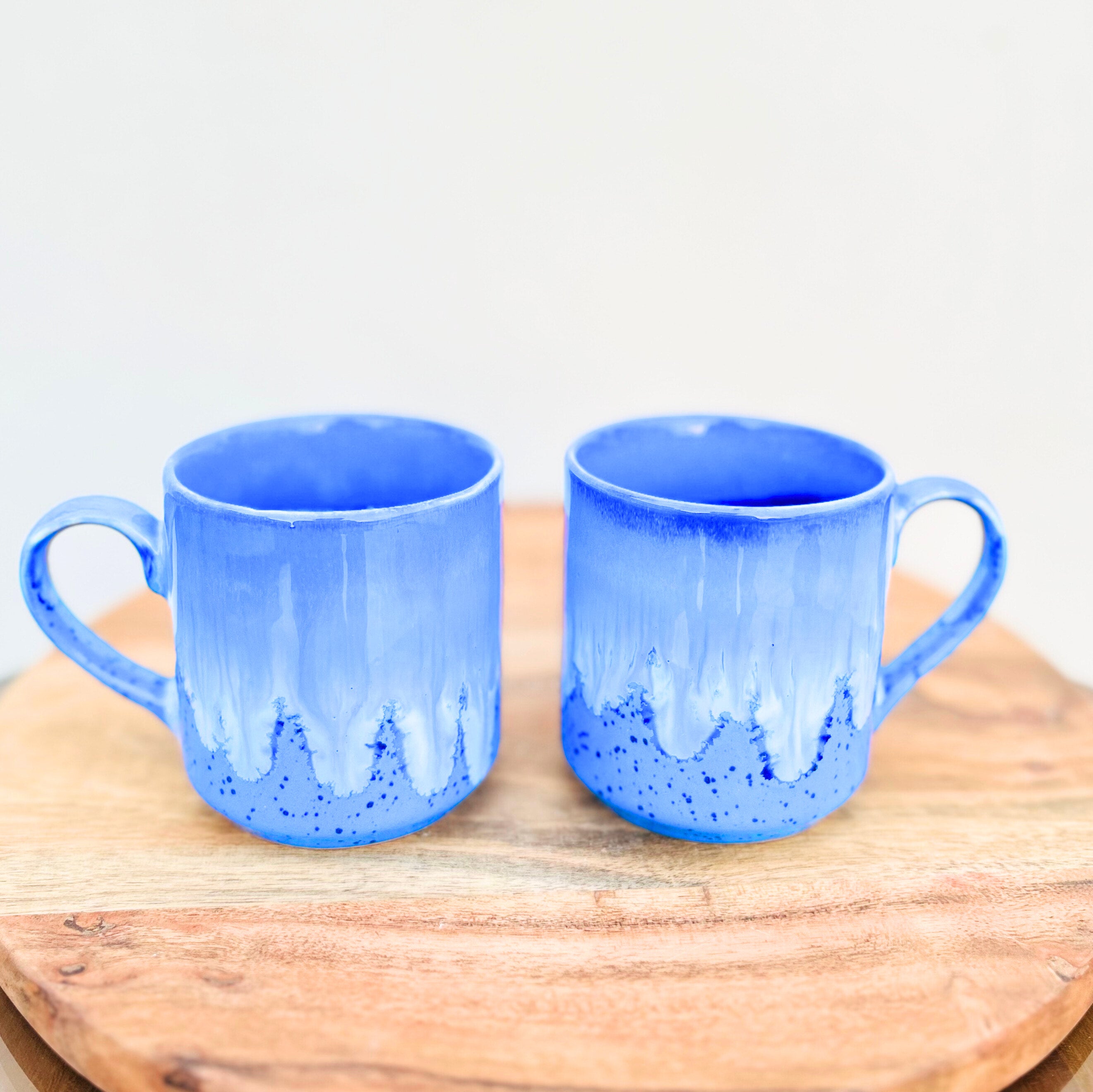 Blue & White Gradient Glaze Glossy Coffee/Tea Mug 260 ml