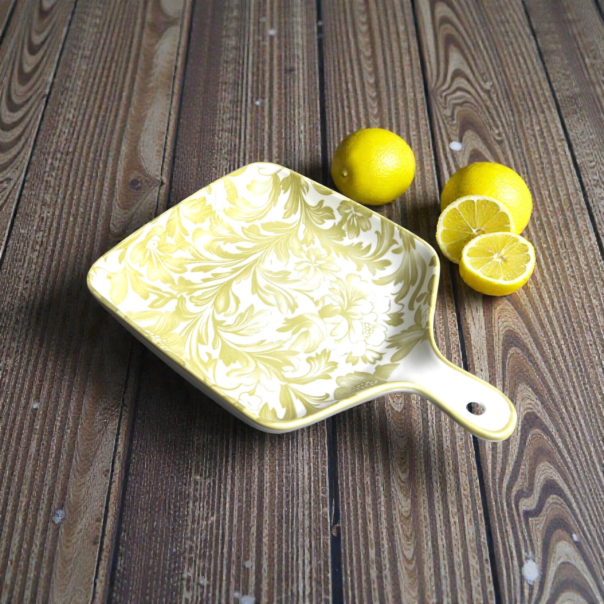 Verdant Bloom Porcelain Serving Platter Set (4-Piece)