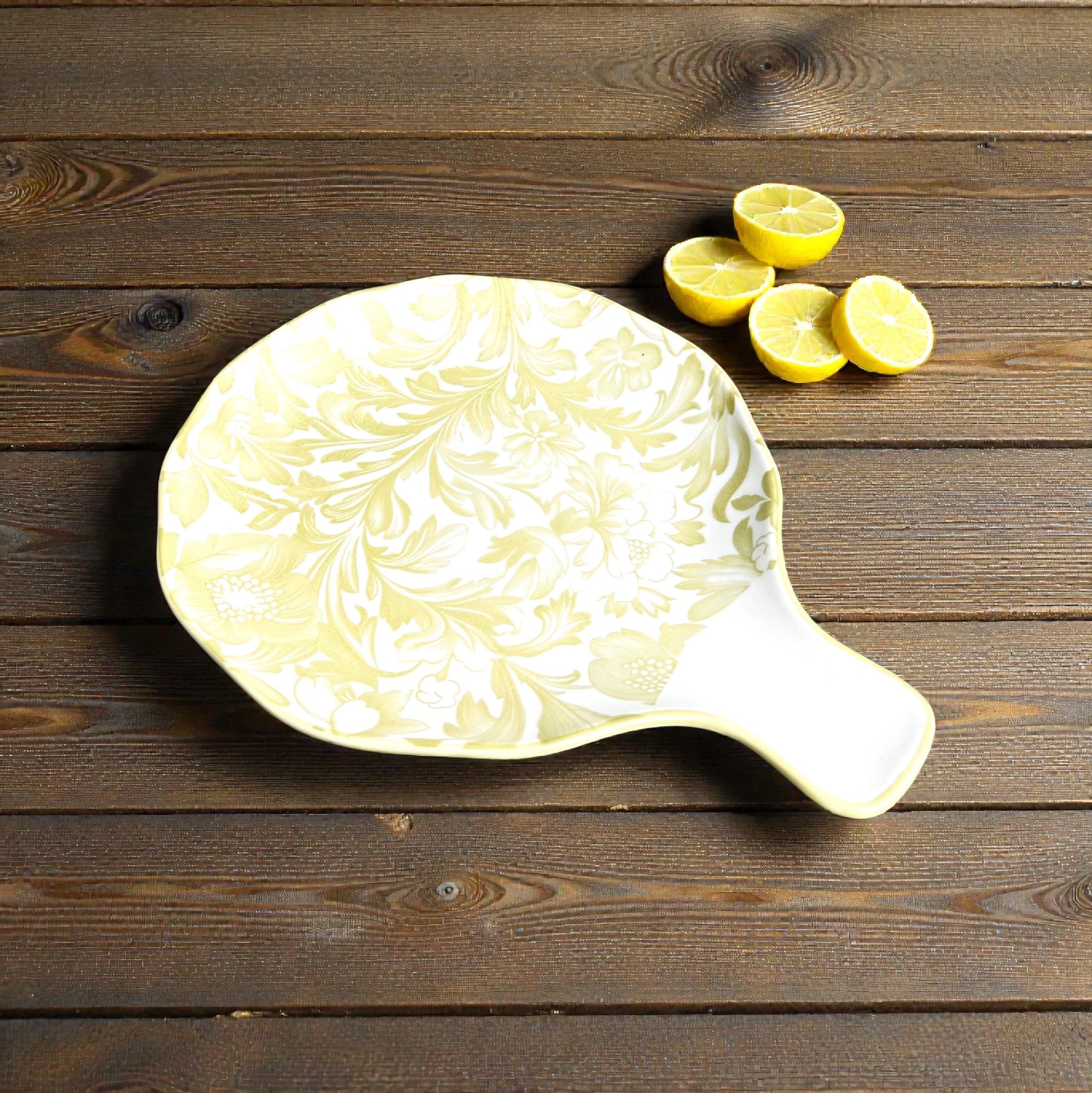 Verdant Bloom Porcelain Serving Platter Set (4-Piece)