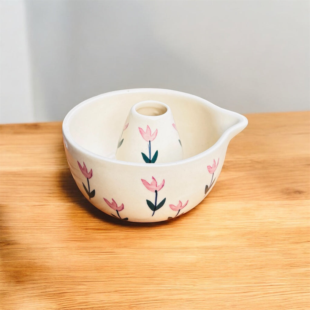 Pink Blossom Handcrafted Ceramic Matcha Set - Premium Ceramic & 100% Chemical Free
