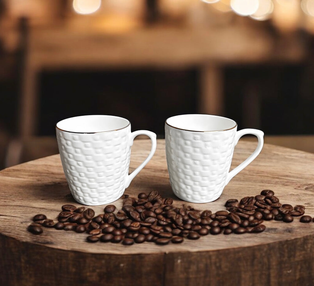 Ivory Darbar Gold Lining Mug (6-Piece)