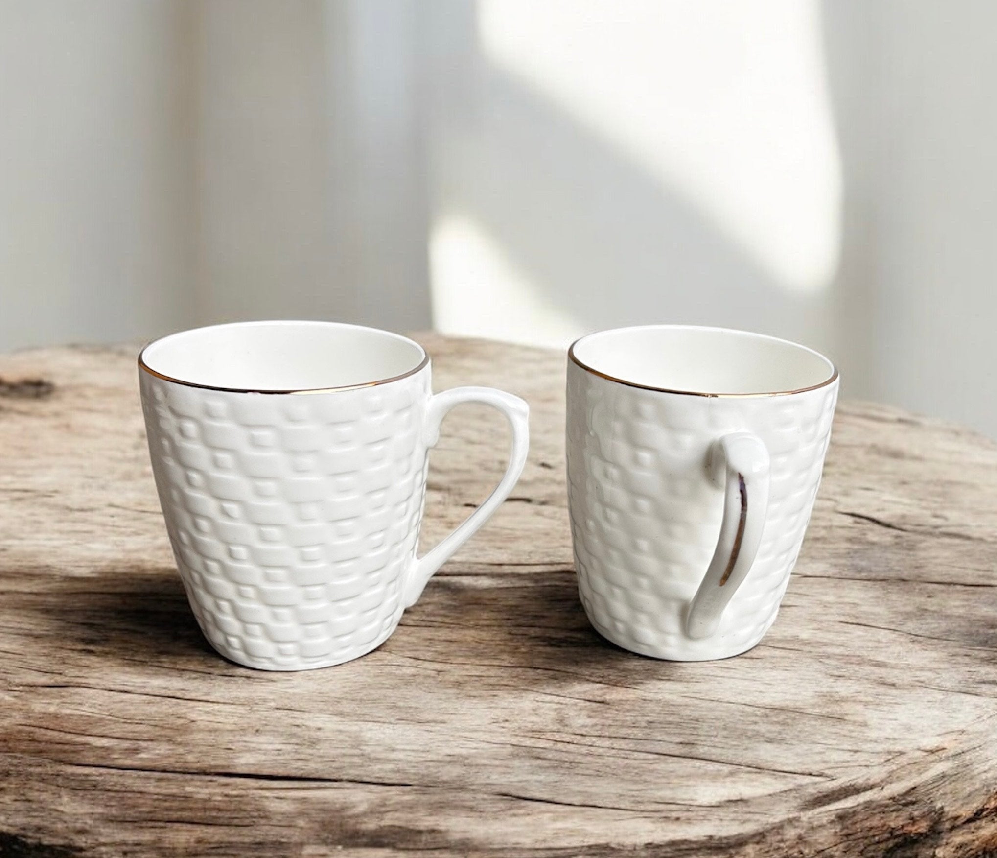 Ivory Darbar Gold Lining Mug (6-Piece)