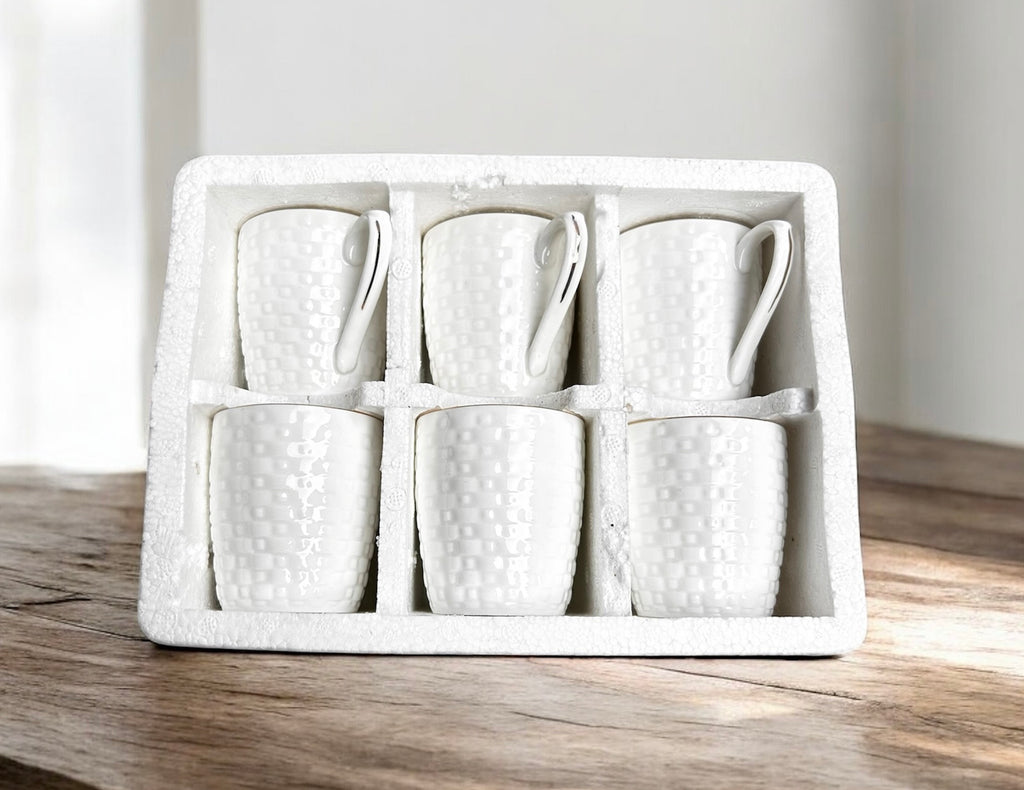 Ivory Darbar Gold Lining Mug (6-Piece)