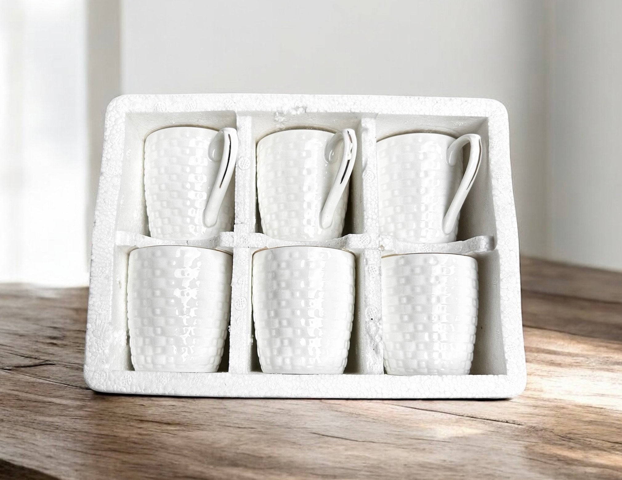 Ivory Darbar Gold Lining Mug (6-Piece)