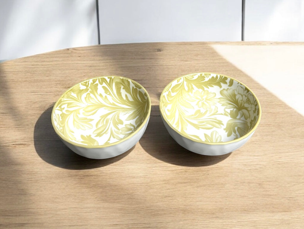 Verdant Bloom Porcelain Serving Platter Set (4-Piece)
