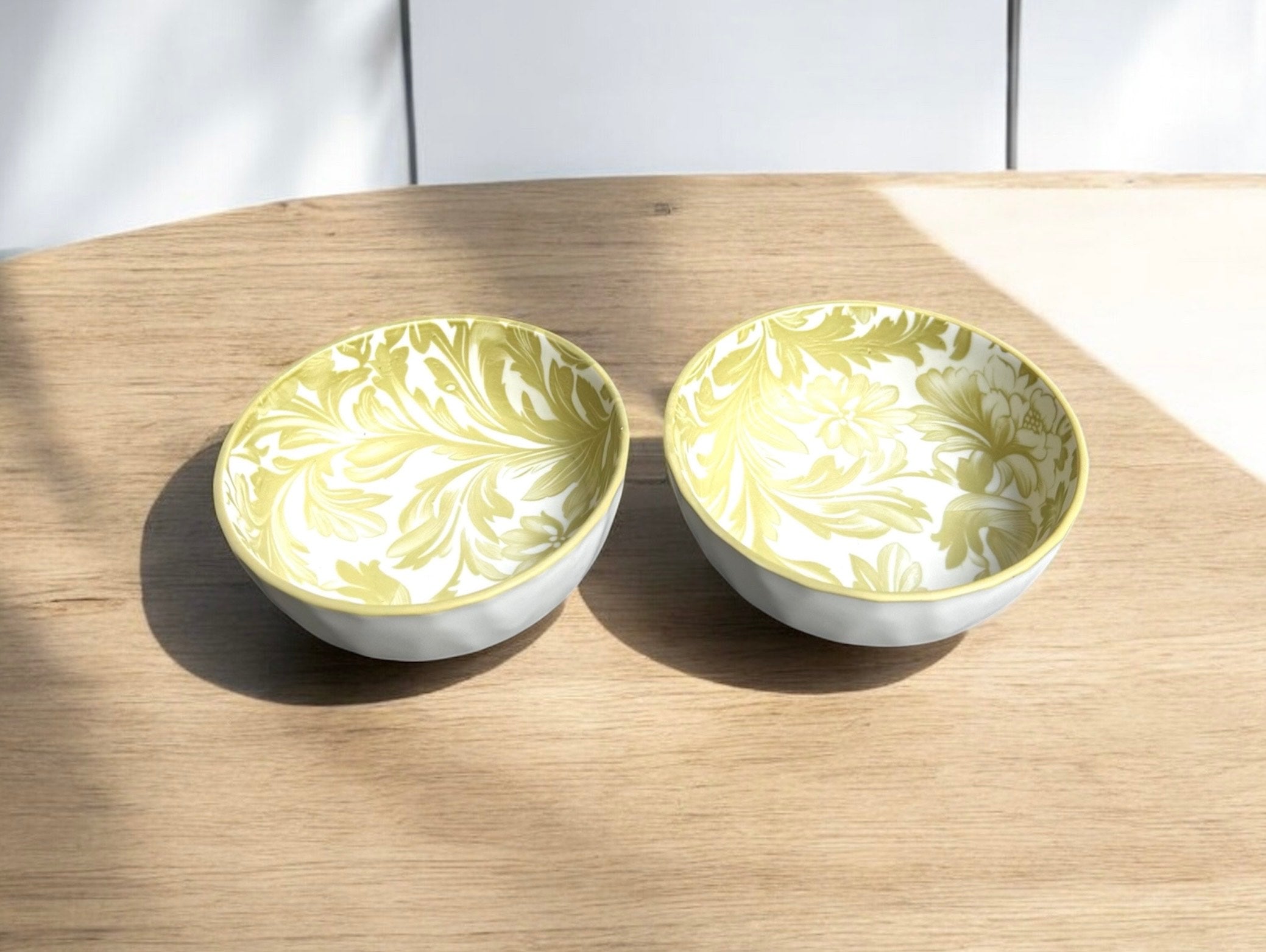 Verdant Bloom Porcelain Serving Platter Set (4-Piece)