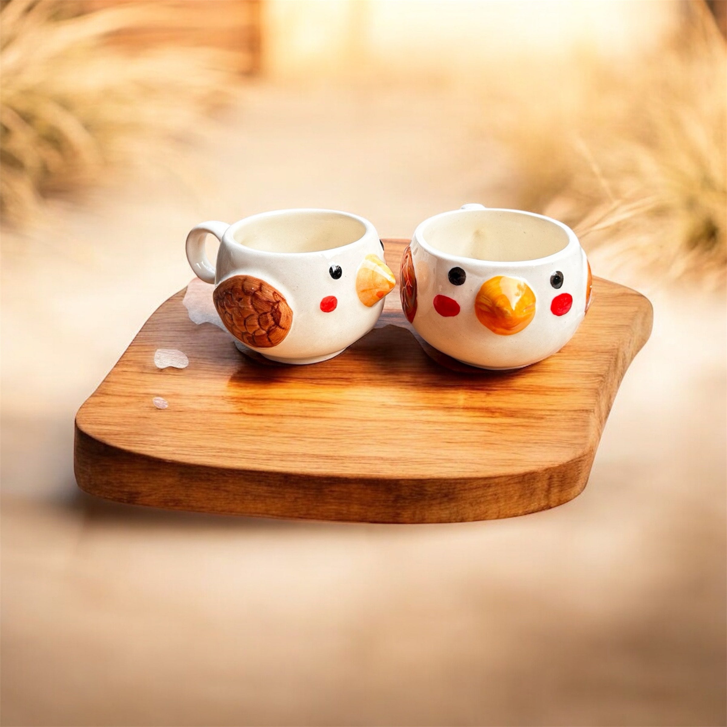 Lovebirds on a Coffee Date Mug Set (2Pc.)