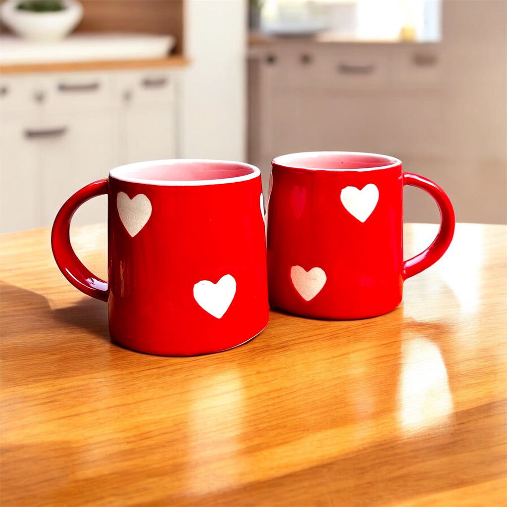 Tu Meri Morning Hai - Handmade Chemical Free Mug for Valentine's Day (2Pc.)