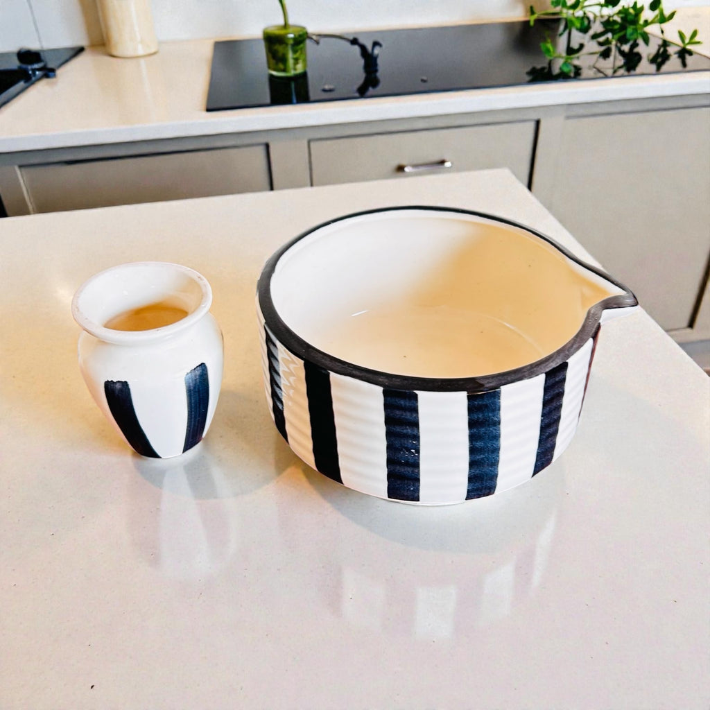 Hikari Ritual Matcha Set - Black and white - Premium Ceramic & 100% Chemical Free