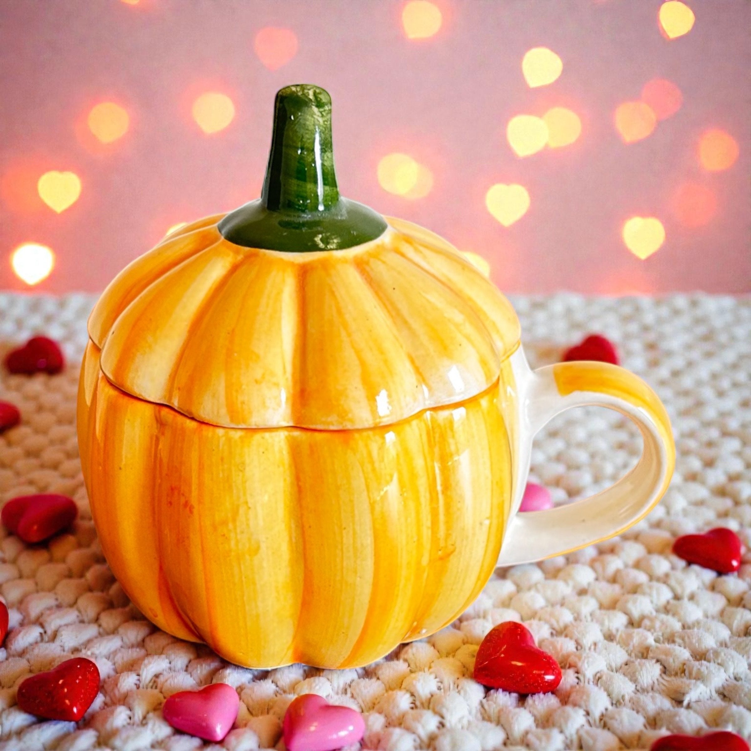 You are my Pumpkin Love Mug with Lid (Set of 2)