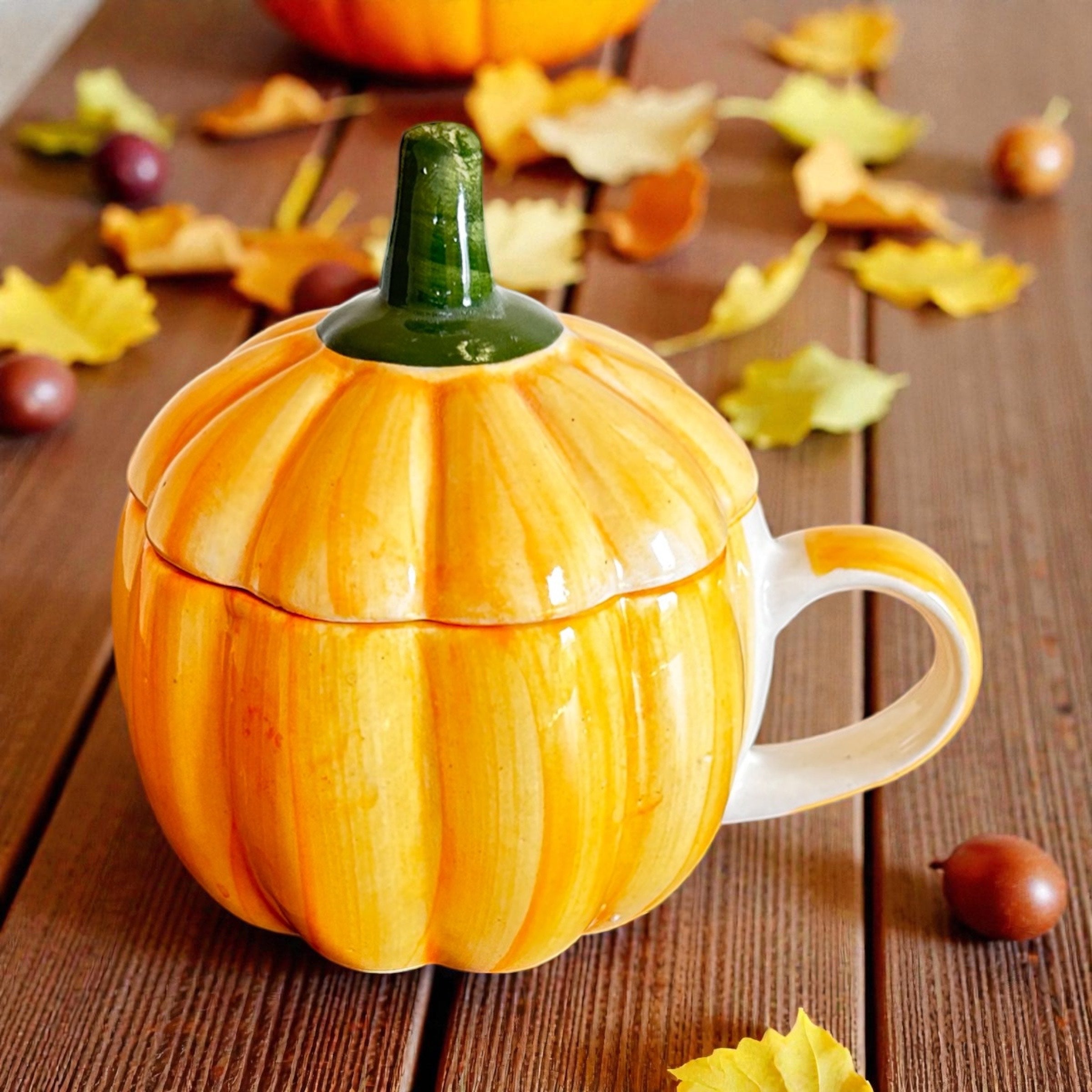 You are my Pumpkin Love Mug with Lid (Set of 2)