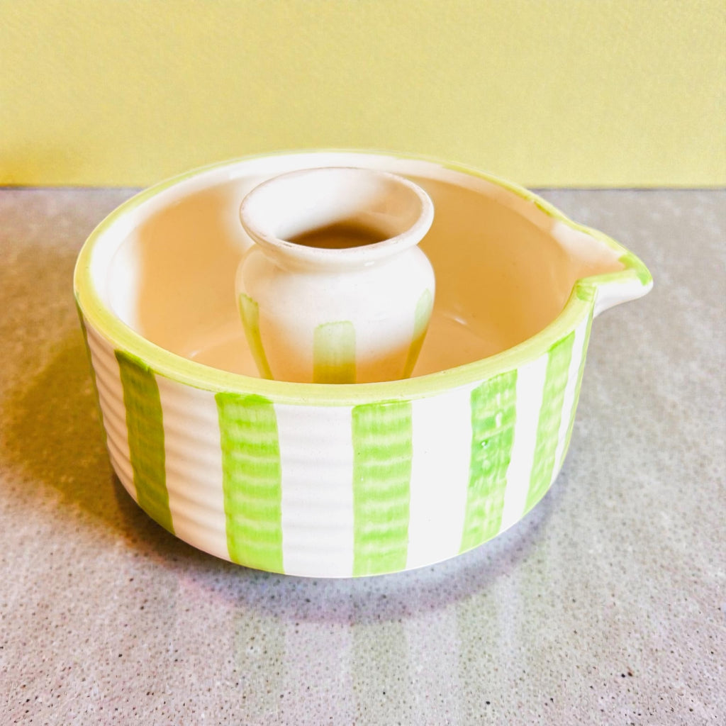 Lumière Matcha Pour Set - Bright Green & Classic White - Premium Ceramic & 100% Chemical Free