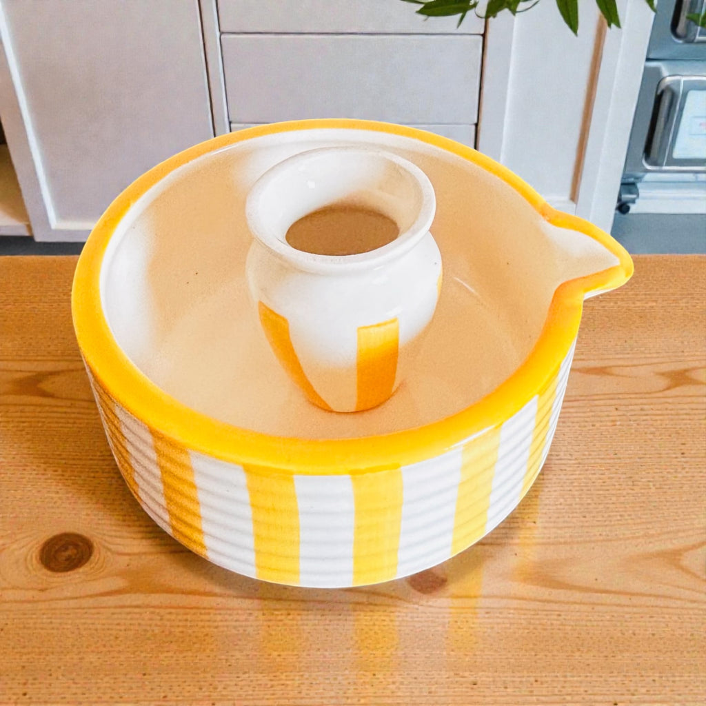 Sunbeam Matcha Ritual Set - Yellow & White - Premium Ceramic & 100% Chemical Free