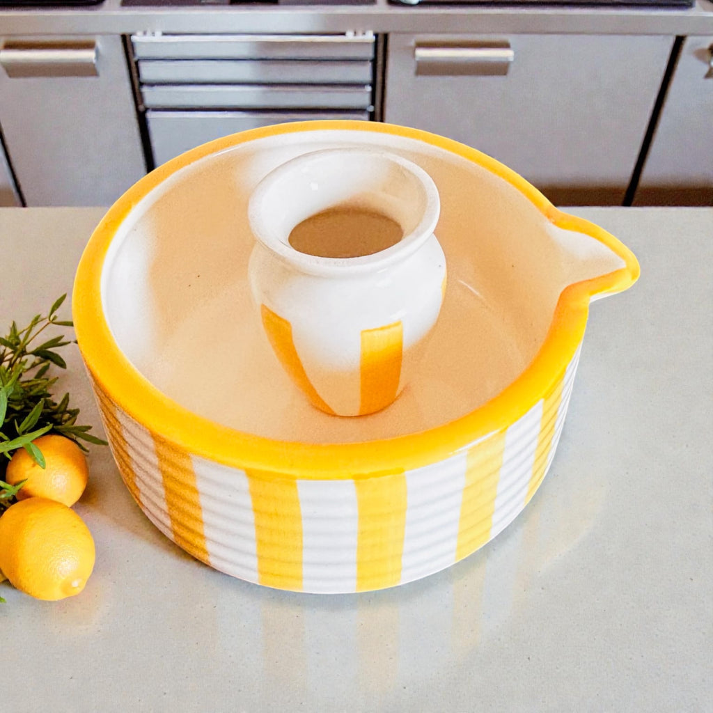 Sunbeam Matcha Ritual Set - Yellow & White - Premium Ceramic & 100% Chemical Free