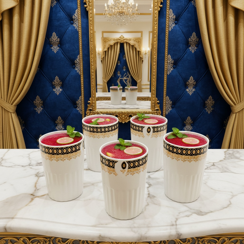Rajvansh Royale Porcelain Kulhad & Sharbat Set