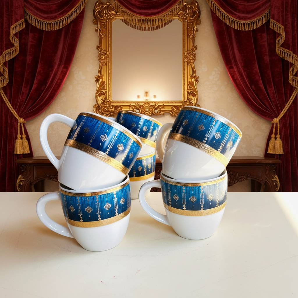 Neel Mahal Royale Porcelain Cup Set