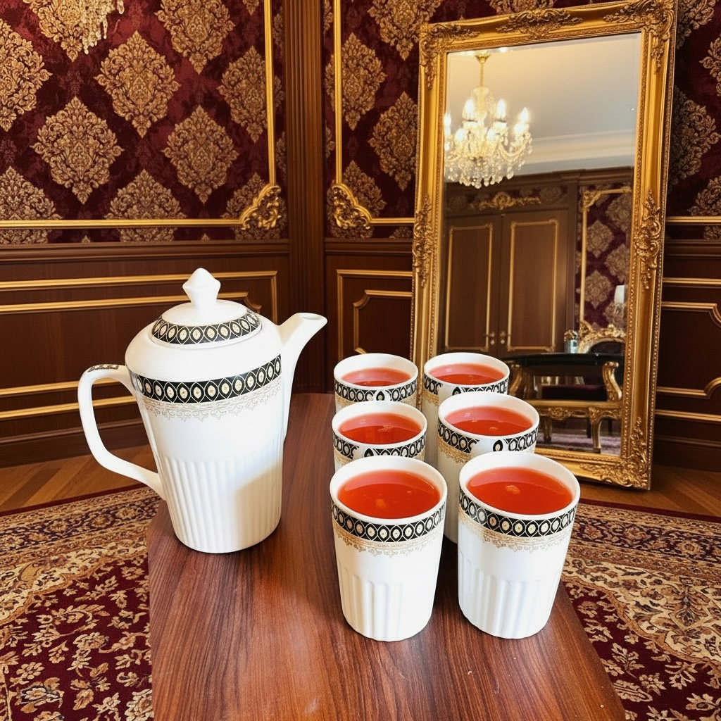 Rajvansh Royale Porcelain Kulhad & Sharbat Set