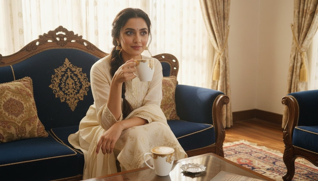 Noor-e-Zar Imperial Tea/Coffee Mug Set (6-Pieces) (Big Size)