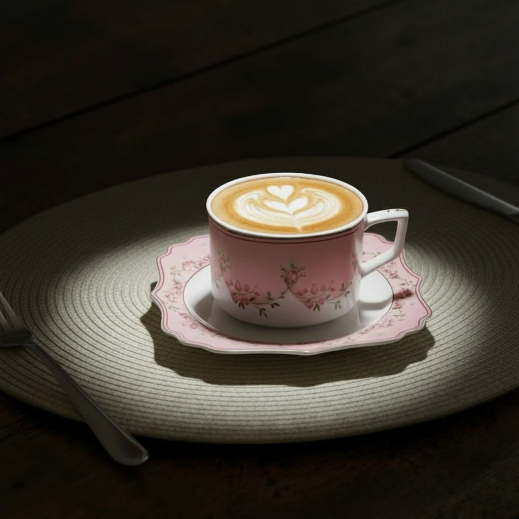 Palais de Roses Deluxe Set (6 Cups, 6 Saucers, 6 Snack plates)