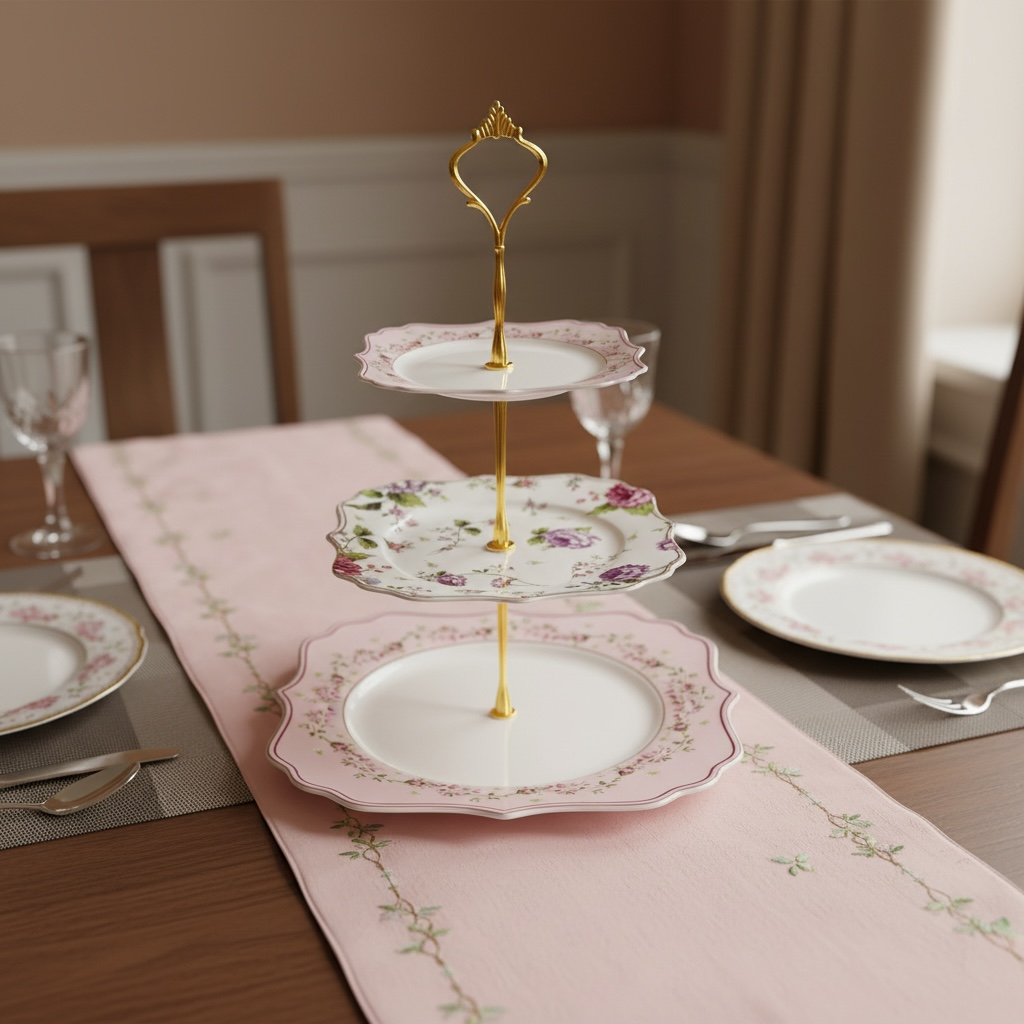 Palais de roses Premium Porcelain Tea, Snack & Dessert Stand Set (19 Pieces) - VALUE PACK