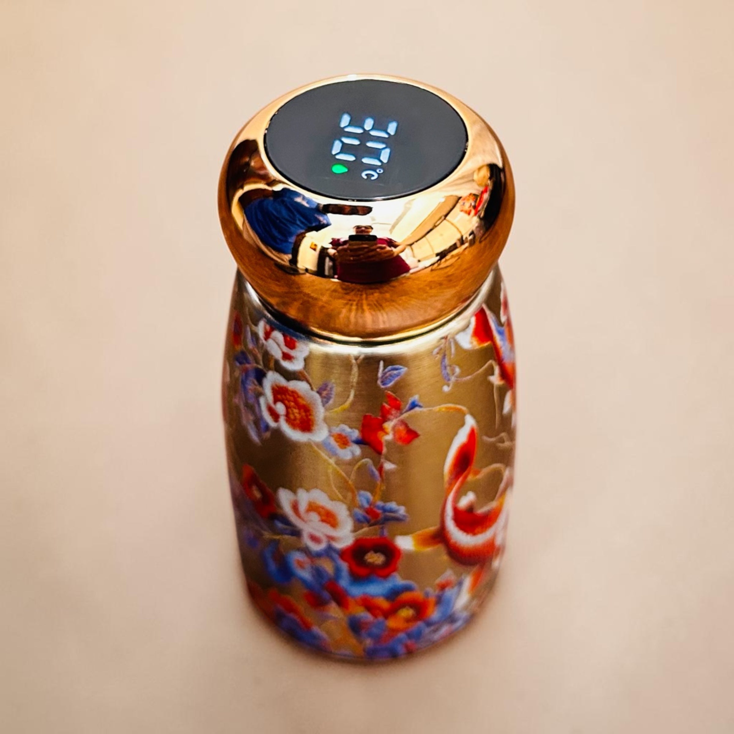 Peacock Insulated Royal Bottle with Fish Design Temperature reading Bottle- 250ml (2Pc.)(Value Pack)