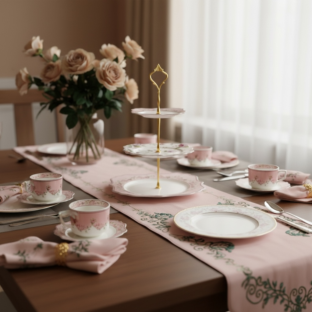 Palais de roses Premium Porcelain Tea, Snack & Dessert Stand Set (19 Pieces) - VALUE PACK