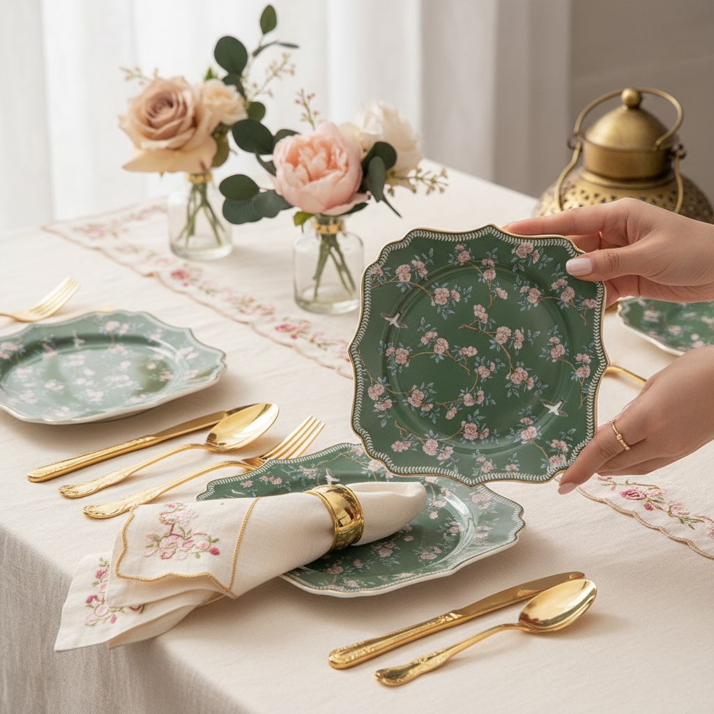 Mayfair Mystique Tea Set (12 Pieces; 6 Cups & 6 Saucers)