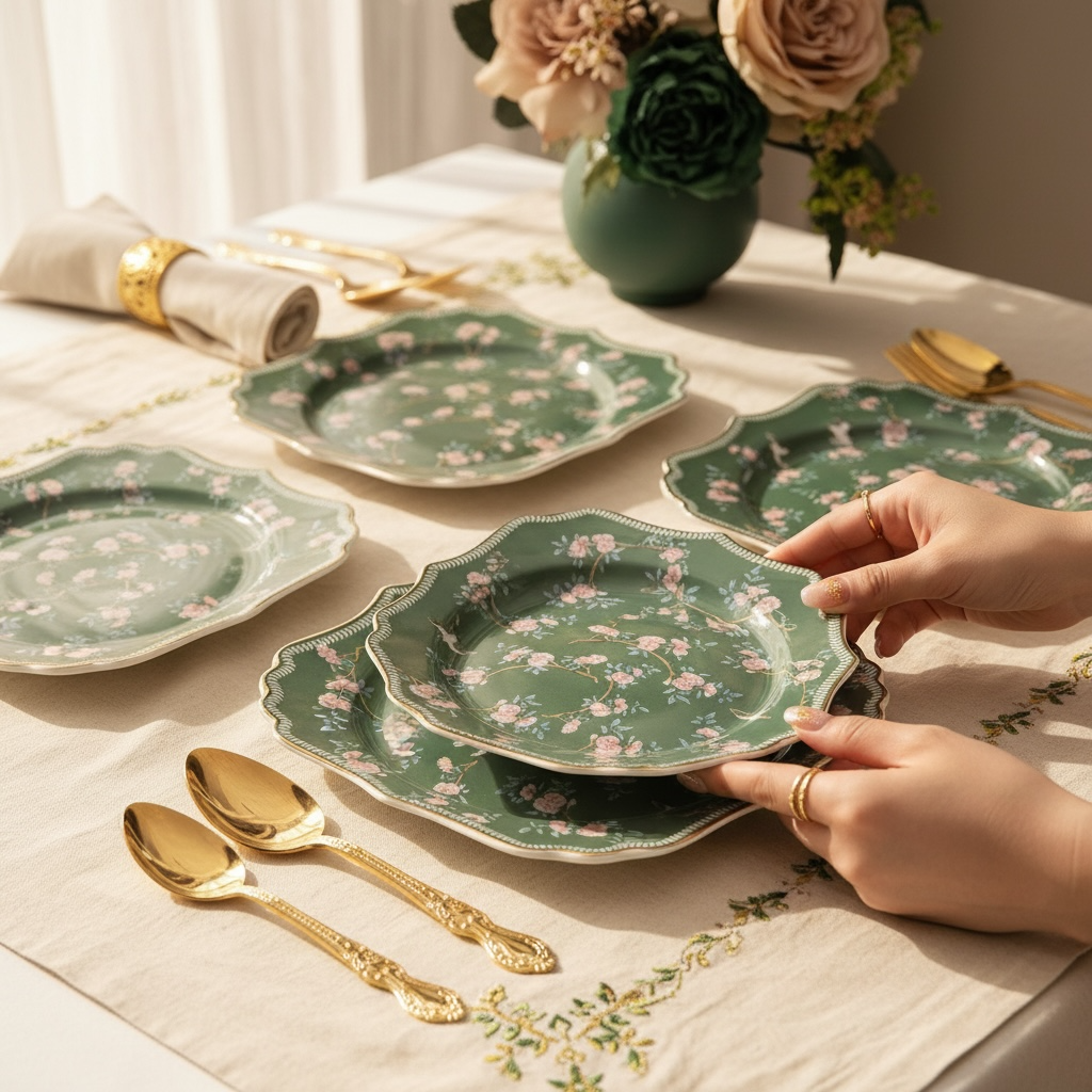 Mayfair Mystique Tea Set (12 Pieces; 6 Cups & 6 Saucers)
