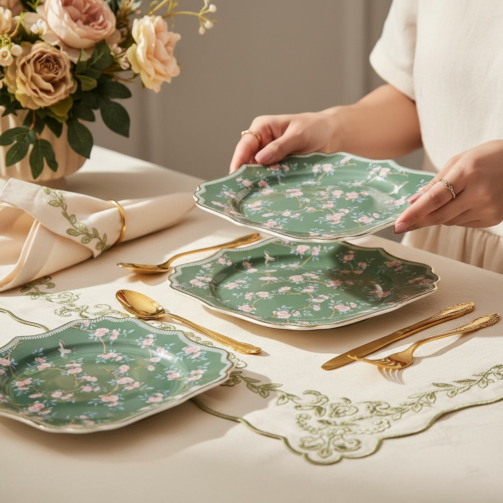 Mayfair Mystique Tea Set (12 Pieces; 6 Cups & 6 Saucers)