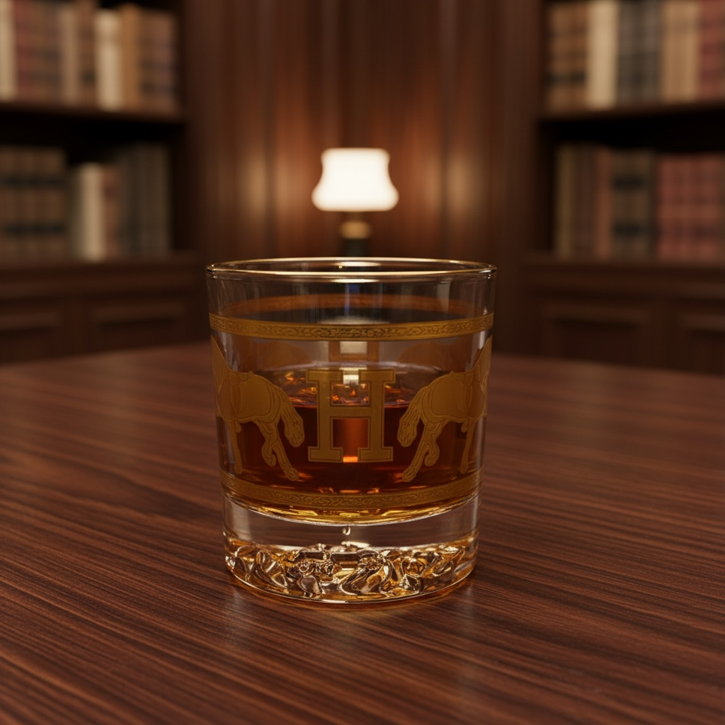Royal Sovereign 24K Gold Swarovski Crystal Whisky Glass Set (2 Pieces)-Turkey Crystalite collection