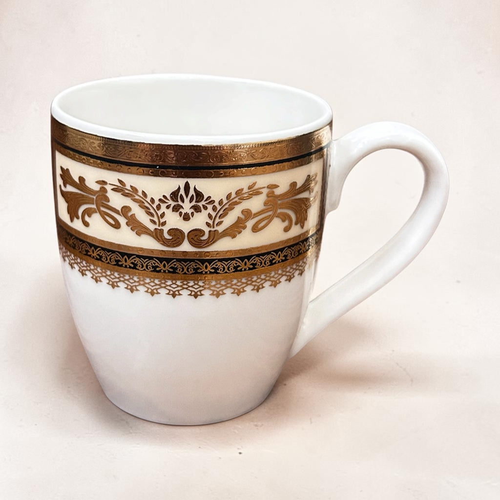 Noor-e-Mahal Imperial Tea/Coffee Mug Set (6-Pieces) (Big Size)
