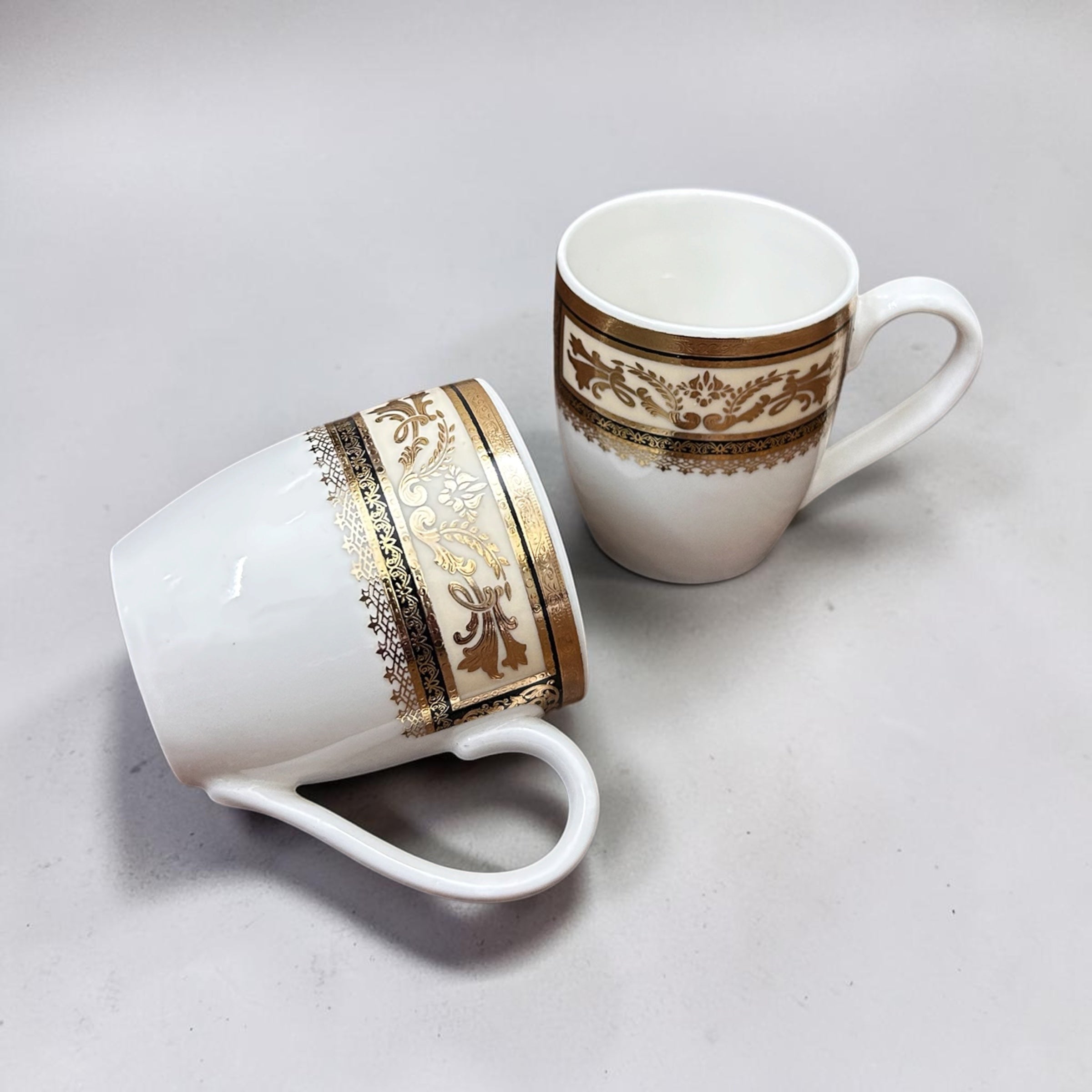 Noor-e-Mahal Imperial Tea/Coffee Mug Set (6-Pieces) (Big Size)