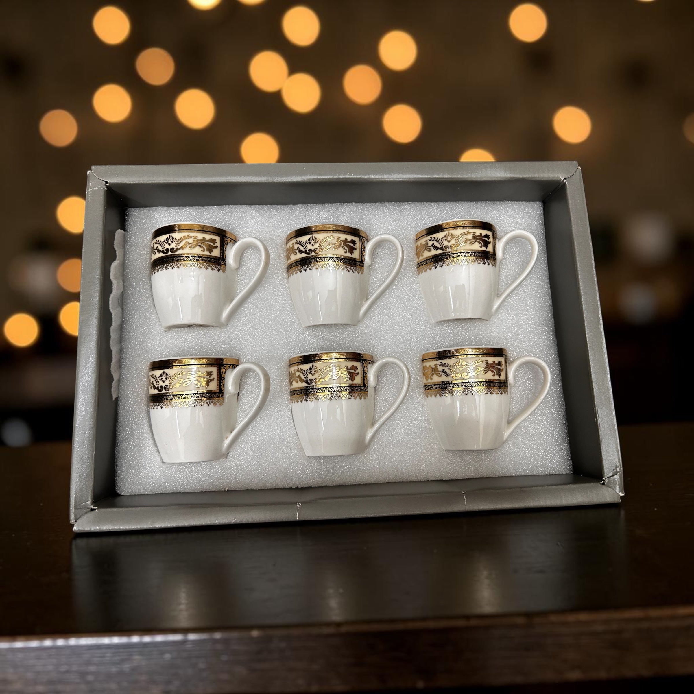 Noor-e-Mahal Imperial Tea/Coffee Mug Set (6-Pieces) (Big Size)